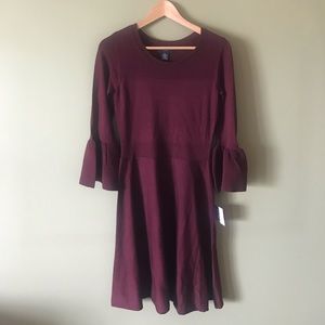 Liz Claiborne dress with bell sleeves